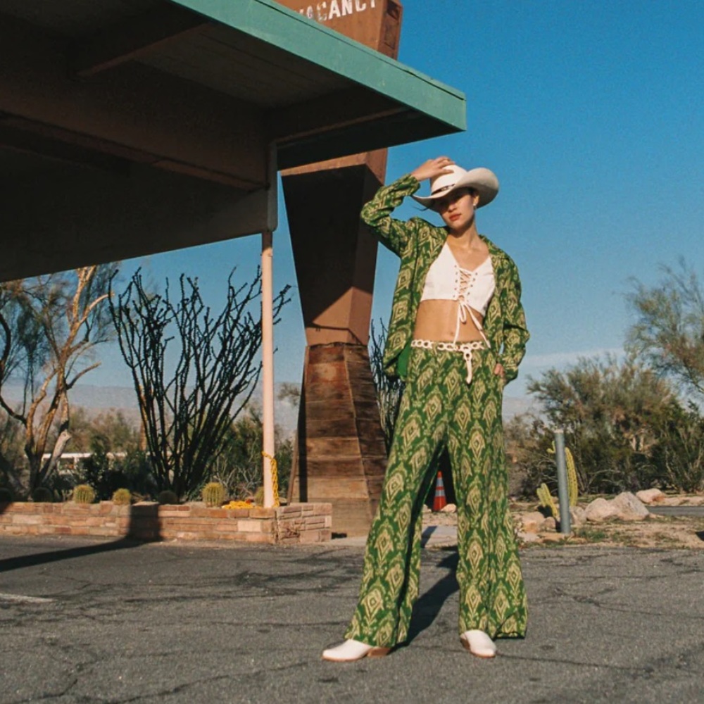 Arnhem Nellie Tailored Pants in Cactus π΅ - Picture 3 of 12